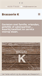 Mobile Screenshot of brassrie-k.be